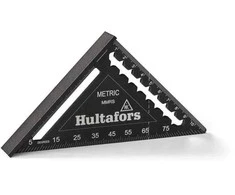 staliaus kvadratas 110×110 mm su metrine skale, Hultafors [257032]