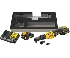 Akumuliatorinė terkšlė DeWalt DCF500L2G-QW; 12 V; 1/4''-3/8''; 75 Nm; 2x3,0 Ah akum.