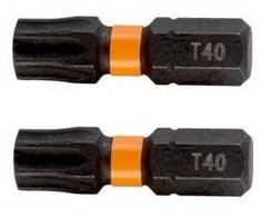 Smūginiai antgaliai Bahco 66IM T40 25mm , 10vnt blisteris