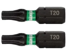 Smūginiai antgaliai Bahco 66IM T20 25mm , 10vnt blisteris