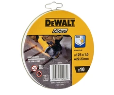 DeWalt plonas greito pjovimo nerūdijančio plieno diskas 125X1X22,23 mm - 10 vnt. DT43972-QZ