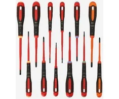 Bahco XXL Izoliuotų atsuktuvų rinkinys ERGO™ 12 vnt - PZ1/2; PH1/2; SL2,5/3,0/3,5/4,0/5,5; Combi PH1/SL5, PH2/SL6; T10 - 1000V VDE