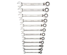 Reketinio veržliarakčio rinkinys 12 vnt 8-19mm Irimo