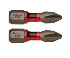 Makita Torsion sukimo antgalis (C-form), PH2-25mm, 2vnt. Impact Premier E-03137 PH2 • 25 mm • 1/4" • 2 Vnt.