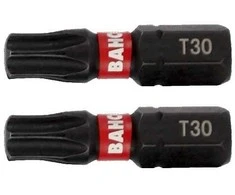 Smūginiai antgaliai Bahco 66IM T30 25mm , 25vnt blisteris
