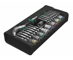 Wera 8100 SB 6 Zyklop greičio reketų rinkinys 3/8 pavaros metrika