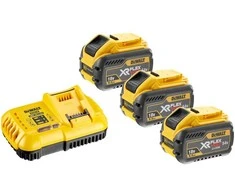 Priedų rinkinys DeWalt DCB118X3; 18/54 V; 3x9,0 Ah + pakrovėjas DCB118