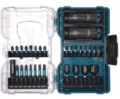 Makita Sukimo antgalių rinkinys Impact Juodas, permatomoje dėžutėje (30 vnt) E-22903