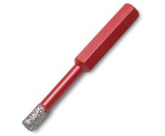 4 deimantinių grąžtų rinkinys keraminėms, gres ir porcelianinėms plytelėms, 6, 8, 10, 12 mm, DryGres 4Drill, Rubi serija [05939]