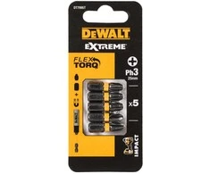 DEWALT KOŃCÓWKA UDAR. PH3x25 /5szt. EXTREME IMPACT TORSION