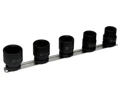 5 šešiakampių smūginių galvučių rinkinys 1/2" M17-M27 Irimo [167-91-2]