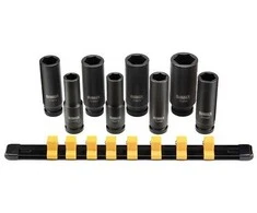 Smūginių sukimo galvučių komplektas DeWalt DWMT86090-0; 13-24 mm; 8 vnt.