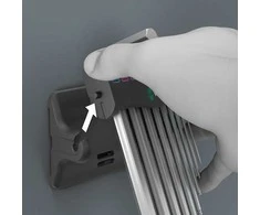 Wera Wera 950/9 Hex-Plus 8 L formos raktų rinkinys, 9 dalys, atsuktuvas (chromas, su laikikliu ir sieniniu laikikliu)