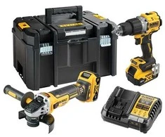 Įrankių rinkinys DeWalt DCK2026P2T-QW (DCD805+DCG405+DCB184+DCB1104); 18 V; 2x5,0 Ah akum.