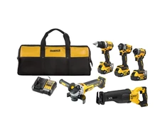DeWALT 5 įrankių rinkinys 18 V 3 x 5 Ah