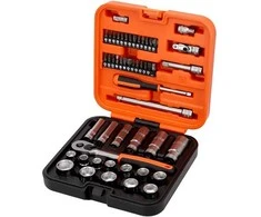 Bahco Galvučių ilgų ir trumpų rinkinys 10-22mm + bits PH,PZ,HEX,TORX 53vnt 3/8"