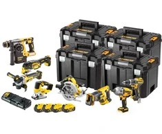 Įrankių rinkinys DeWalt DCK865P4T-QW (DCD796 + DCF899H + DCS367 + DCH273 + DCS334 + DCG405 + DCS355 + DCS570); 18 V; 4x5,0 Ah akum.