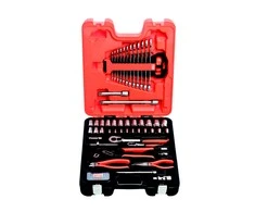 Mišrus įrankių, galvučių ir terkšlių rinkinys 1/4"-1/2", 81vnt Bahco