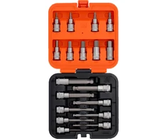 komplektas nasadek su końcówkami imbus, 1/2", 4-17mm, 18 vnt. BAHCO [S18HEX]