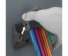 Wera 950/9 Hex-Plus Multicolour šešiakampių raktų rinkinys (9 dalių)