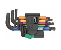 Wera rinkinyje 9 vnt. Hex-Plus Imperial 2 Hex-Plus Multicolor Imperial 2, Series 950/9 BlackLaser, colių