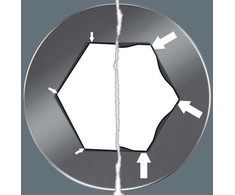 HEX 1/4" antgalis varžtams su šešiakampe lizdu, dydis 2/89mm, HEX-Plus serija, WERA [05059628001]