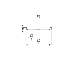 Bahco Universalus raktas L-381 1/2" 17-19-21 +"x"