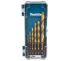 Grąžtas Makita HSS-TiN metalo grąžų rinkinys iš 6 vnt. D-72833