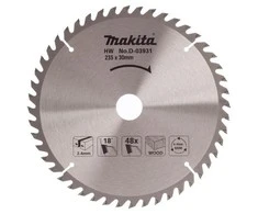 Makita T.C.T. pjūklas 235X2.4X30mm 18° T48 D-03931 T.C.T • 235 x30 mm • T48 • 18° • Medienai