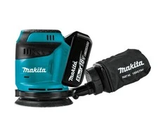 Ekscentrinis šlifuoklis Makita DBO180RTJ; 18 V; 2x5,0 Ah akumuliatorinis