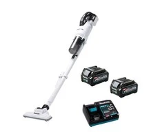 Makita CL003GD203 Akumuliatorinis dulkių siurblys 40V XGT, 125W, cikloninis, 2X2,5Ah, Baltas