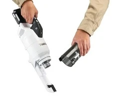 Makita CL003GD203 Akumuliatorinis dulkių siurblys 40V XGT, 125W, cikloninis, 2X2,5Ah, Baltas