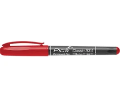 Marker permanentny, raudona, apvalus 1.0 mm, PICA [534/40]