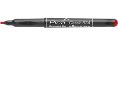 Marker permanentny, raudona, apvalus 1.0 mm, PICA [534/40]