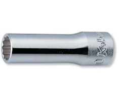 dvylikos pusių rankinis lizdas, prailgintas 3/8", dydis 10 mm, Koken [3305M 10]