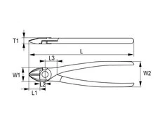 Šoninio kirpimo replės 160mm 1000V VDE Irimo