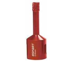 Grąžtas 8 mm deimantinis pjūklas sausam gręžimui kampiniu šlifuokliu, M14 sriegis, 365 SMART [SM-25-080]