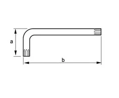 pailgas veržliaraktis TX10, Torx, Irimo [457101], juodas