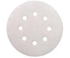 Velcro šlifavimo popierius, skersmuo 125 mm, 8 skylės, grūdėtumas 100, Makita [P-33370] 10 vnt.