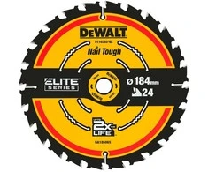 Pjovimo diskas medienai DeWalt DT10401-QZ; 184x16 mm; 24T