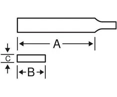 plokščia rankinė dildė 250 mm Bahco [1-104-10-3-0] be rankenos, lyginimo padas