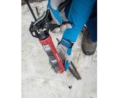 Rankinis klijų ir silikono pistoletas su atvirkštine funkcija ir dozavimo jungikliu FORTUM [ARG 4770822] 225/300 ml kasetės