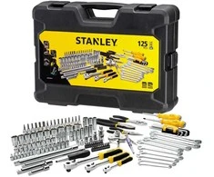 Rinkinys 125 vnt. rankiniai įrankiai mechanikams, 1/4", 3/8" ir 1/2" su lagaminu, Stanley [STMT74393-8]