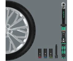 Wera Click-Torque C 3 automobilio ratų keitimo rinkinys, 1/2 colio, sukimo momentas 40–200 Nm