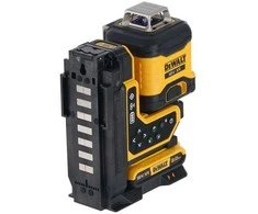 savaime išsilyginantis 3 spindulių lazeris 360° žalias, iki 80m, 18V XR DeWALT [DCLE34035D1-QW] 2.0Ah