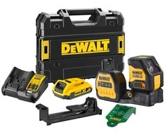Dewalt kryžminių linijų lazeris DCE088D1G18, žalio spindulio, 12/18V, 1x2,0Ah