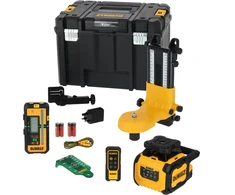 samopoziomujący laser sukamasis su wiązką žalia, USB-C, 40 m, DeWalt [DCLE15221GL-QW]