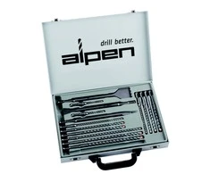 Grąžtas 16 kaltų ir grąžtų rinkinys gelžbetoniui SDS+, 4 briaunos, FORCE X Kit-16, ALPEN [0000500216100]