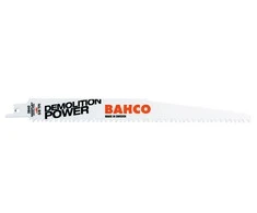 Bahco Tiesinio pjūklo geležtės Sandflex Bi-Metal 228mm*1,6mm DSL 5/8TPI, medžiui ir metalui su vinimis 10vnt