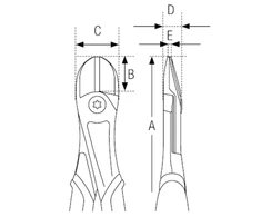 Bahco Šoninio kirpimo replės heavy duty Ergo 180mm